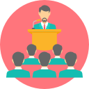 meeting hall | image credit:Flaticon http://www.flaticon.com/authors/popcorns-arts